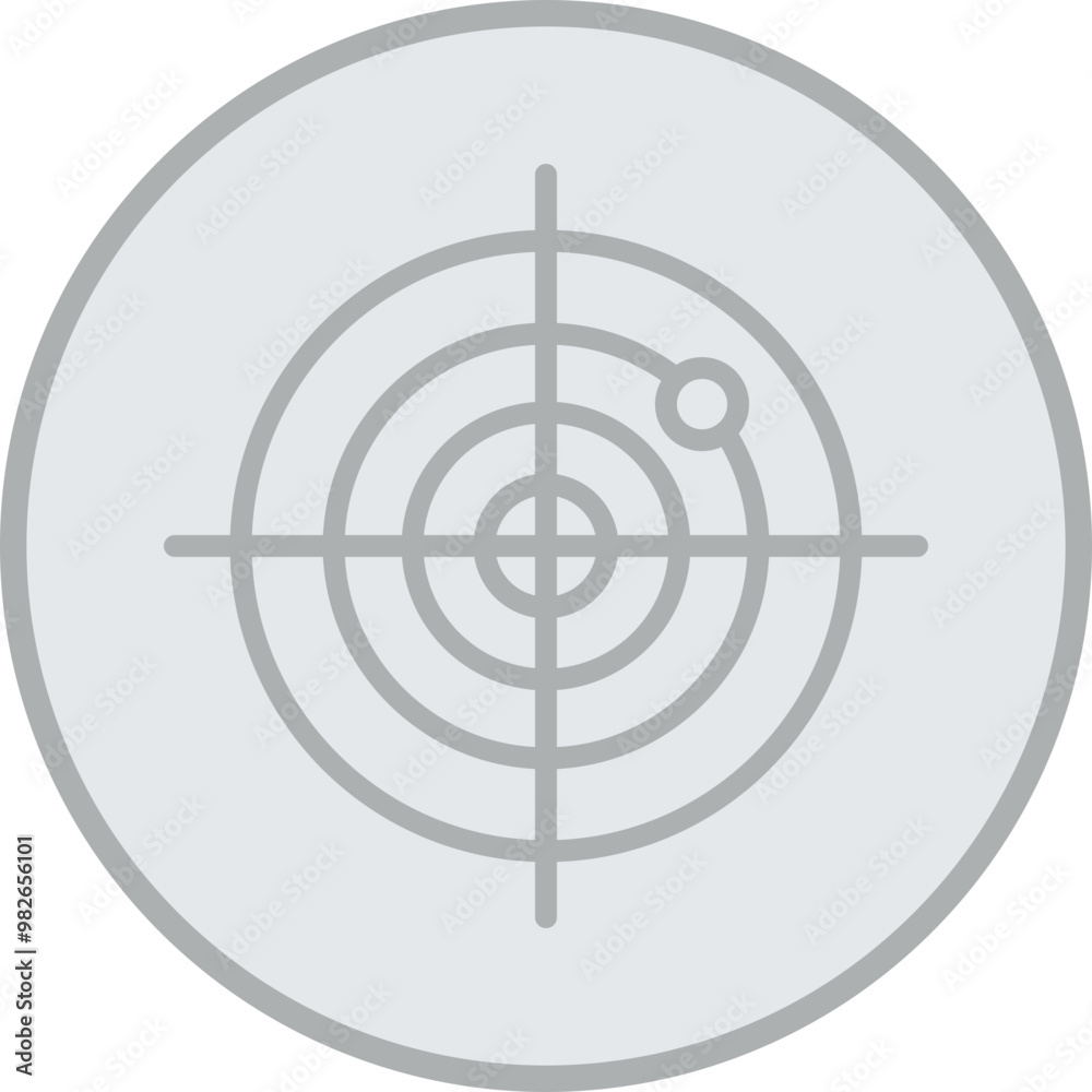 Sonar Vector Icon Design