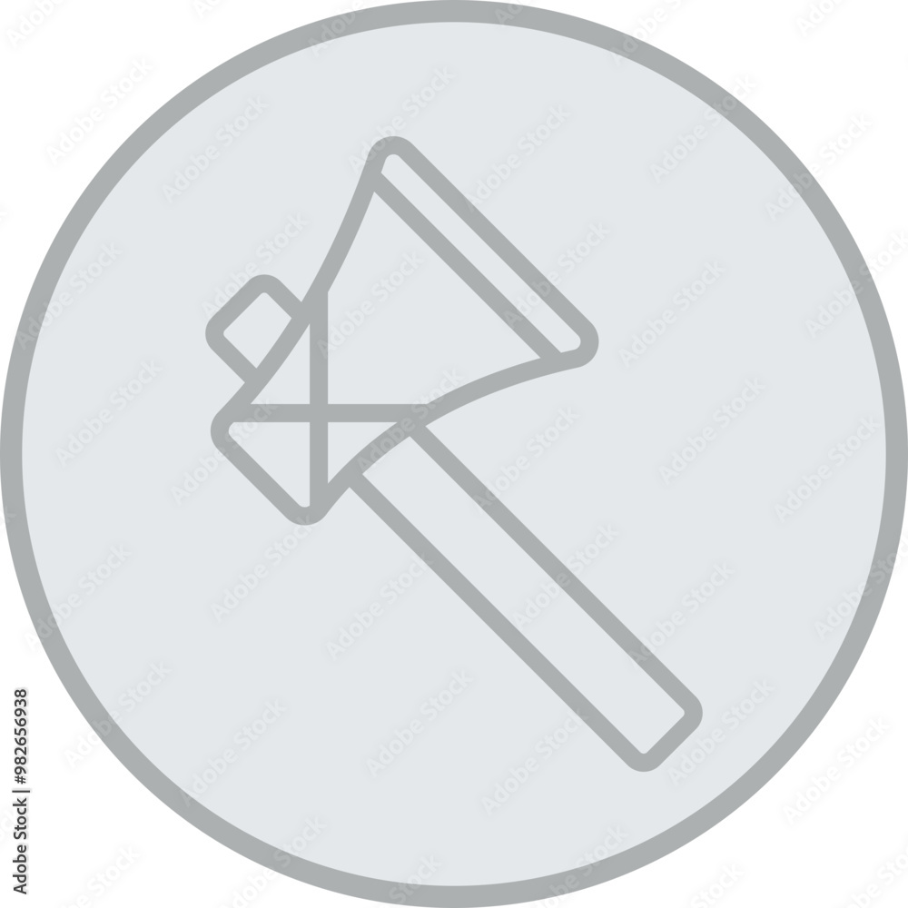 Stone Axe Vector Icon Design Stone Axe Vector Icon Design