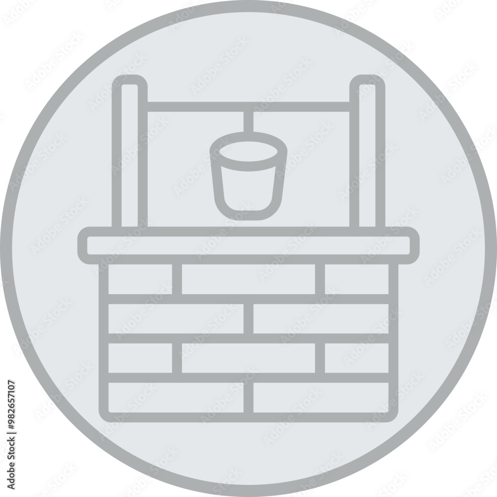 Well Vector Icon Design