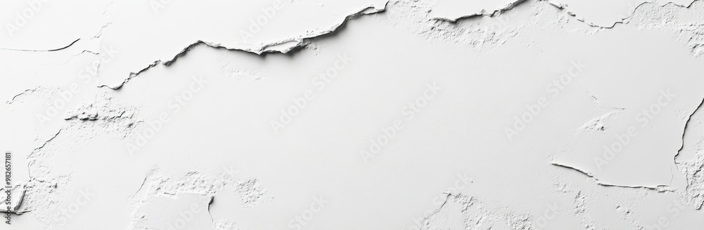 White Cracked Wall Texture - Abstract Background White Cracked Wall Texture - Abstract Background