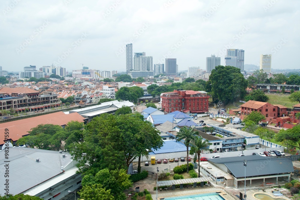 View of Melaka city from Malacca Tower View of Melaka city from Malacca Tower