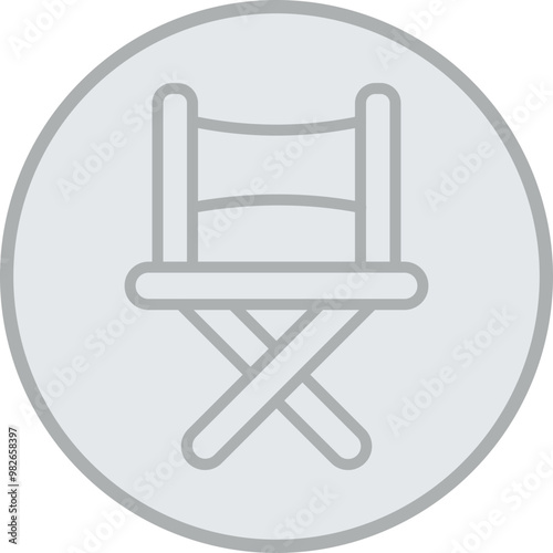 Director Chair Vector Icon Design