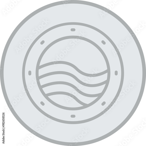 Porthole Vector Icon Design