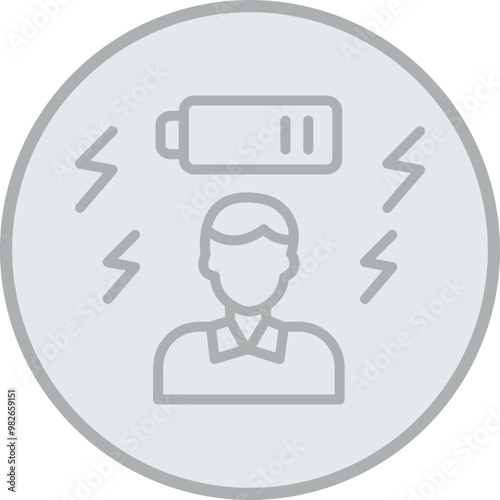 Tired Vector Icon Design