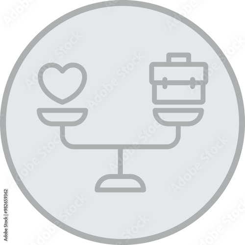 Balance Vector Icon Design