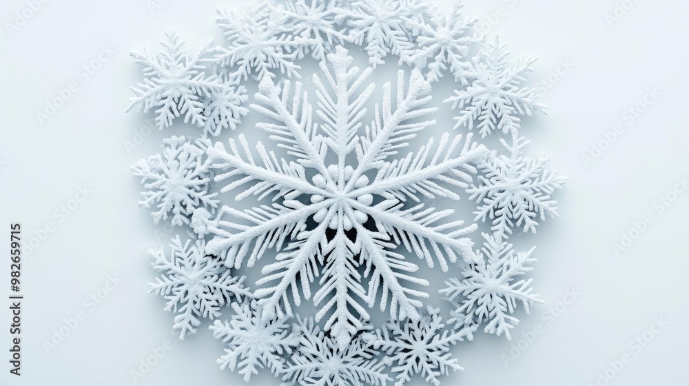 A beautifully crafted snowflake design showcasing intricate patterns, perfect for winter-themed projects and decorations. A beautifully crafted snowflake design showcasing intricate patterns, perfect for winter-themed projects and decorations.