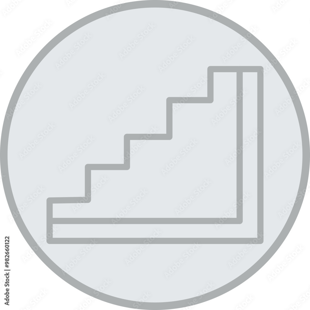 Stairs Vector Icon Design Stairs Vector Icon Design