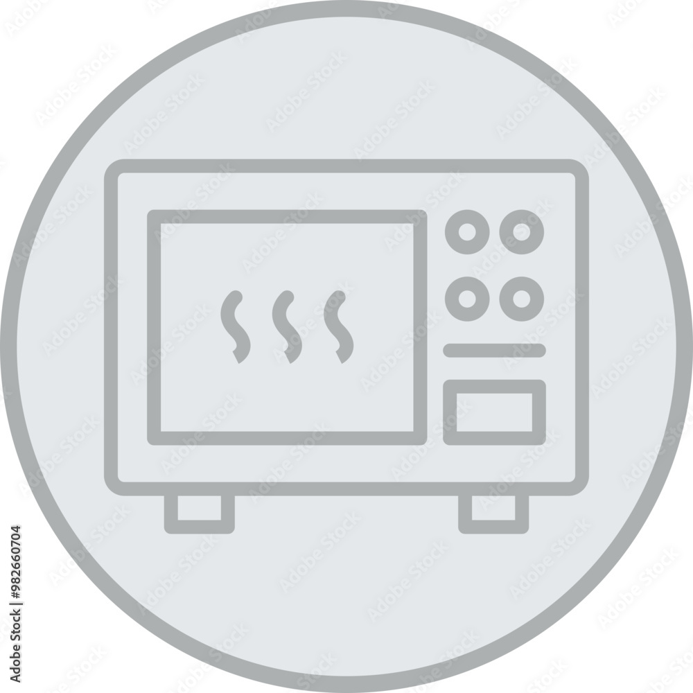 Microwave Vector Icon Design Microwave Vector Icon Design