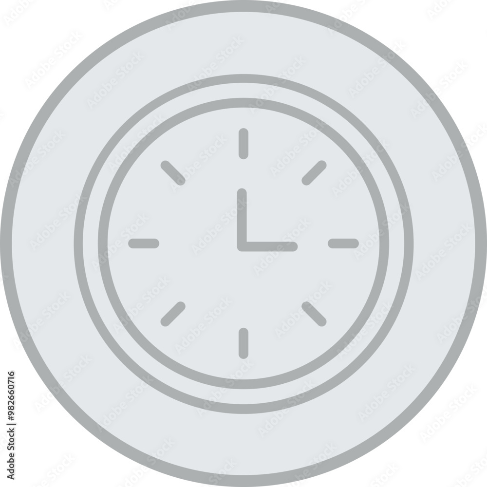 Wall Clock Vector Icon Design Wall Clock Vector Icon Design
