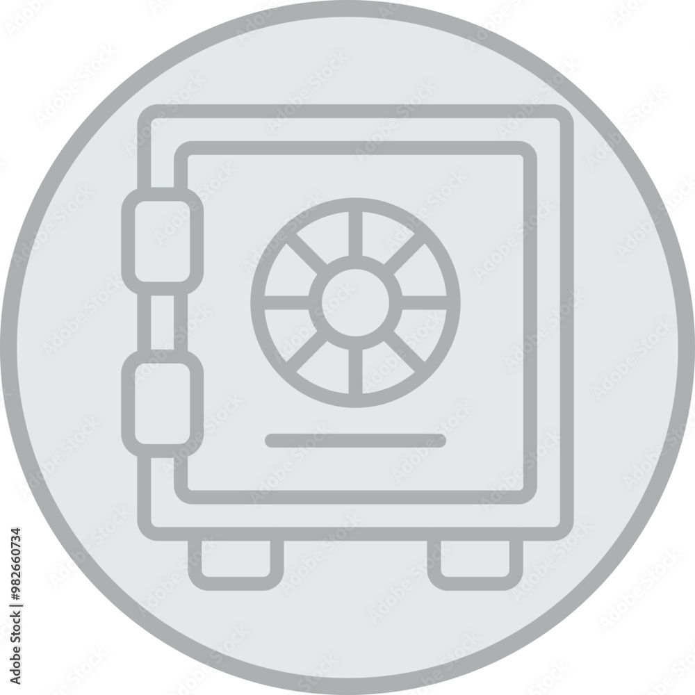 Strongbox Vector Icon Design Strongbox Vector Icon Design