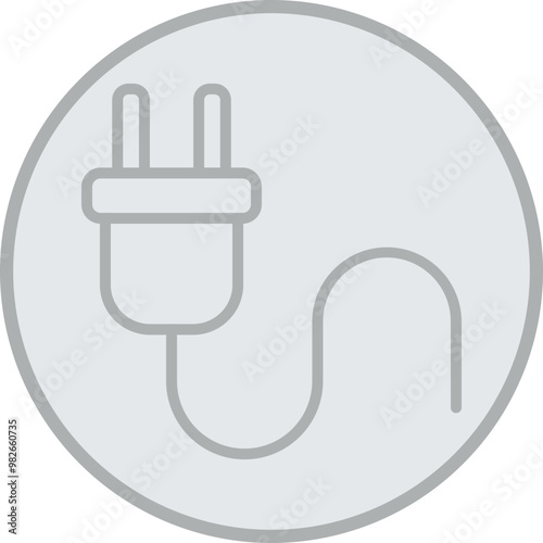Plug Vector Icon Design