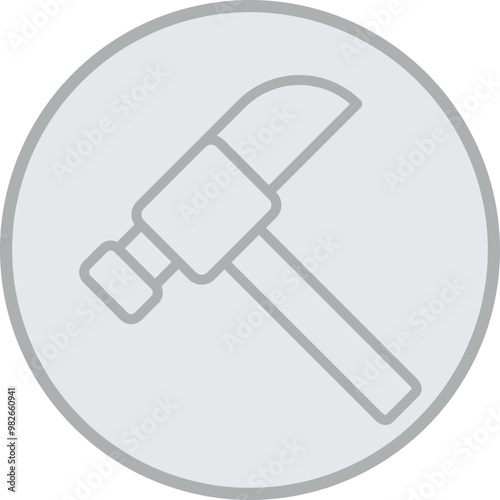 Hammer Vector Icon Design