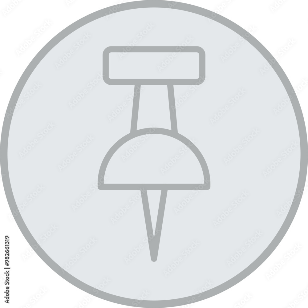 Pin Vector Icon Design Pin Vector Icon Design