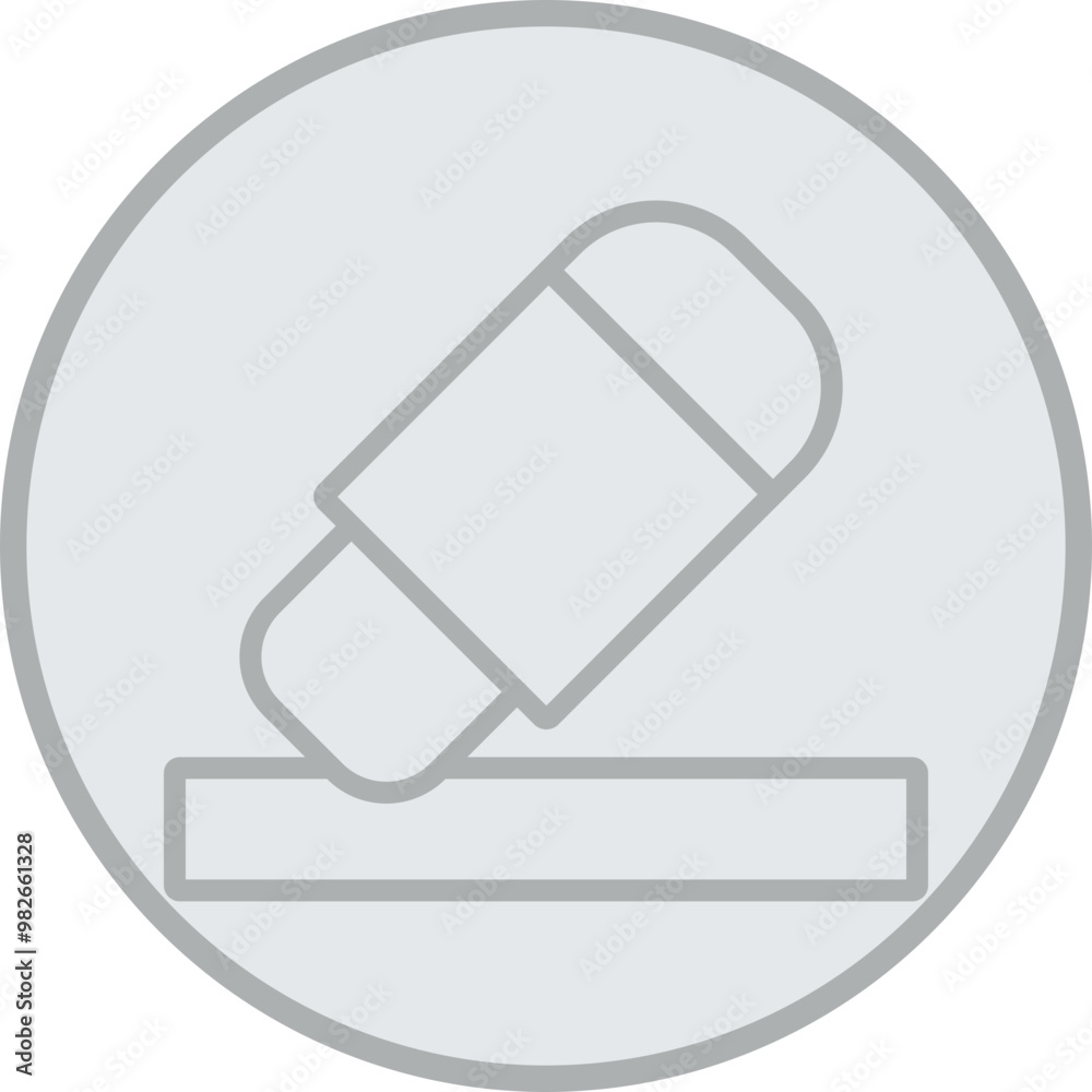 Eraser Vector Icon Design