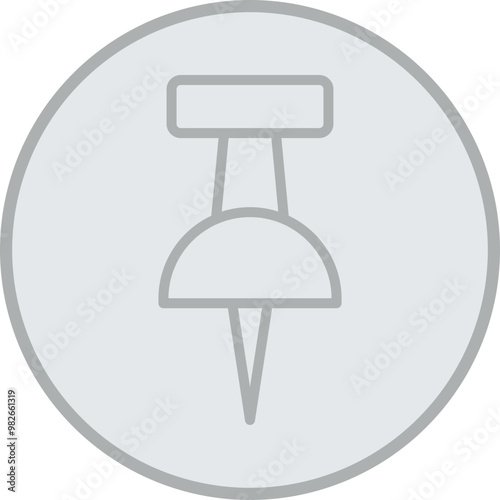 Pin Vector Icon Design