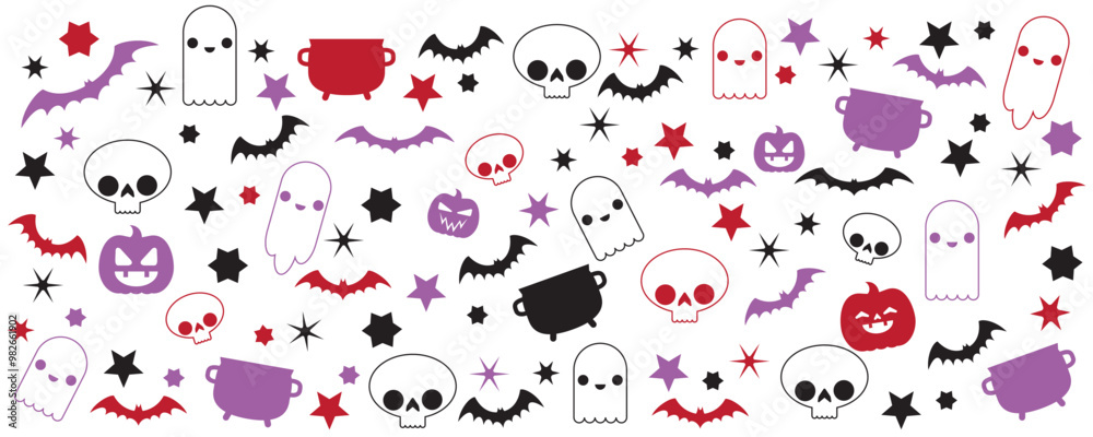 Naklejka premium Vector Halloween 