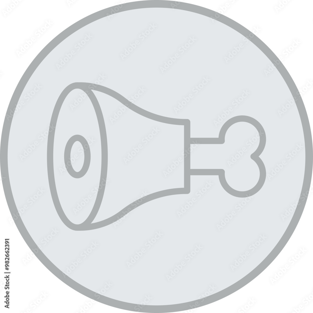 Fototapeta premium Ham Vector Icon Design