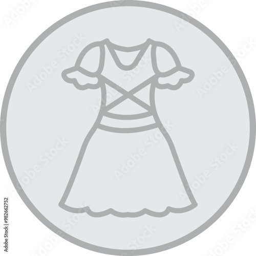 Dirndl Vector Icon Design