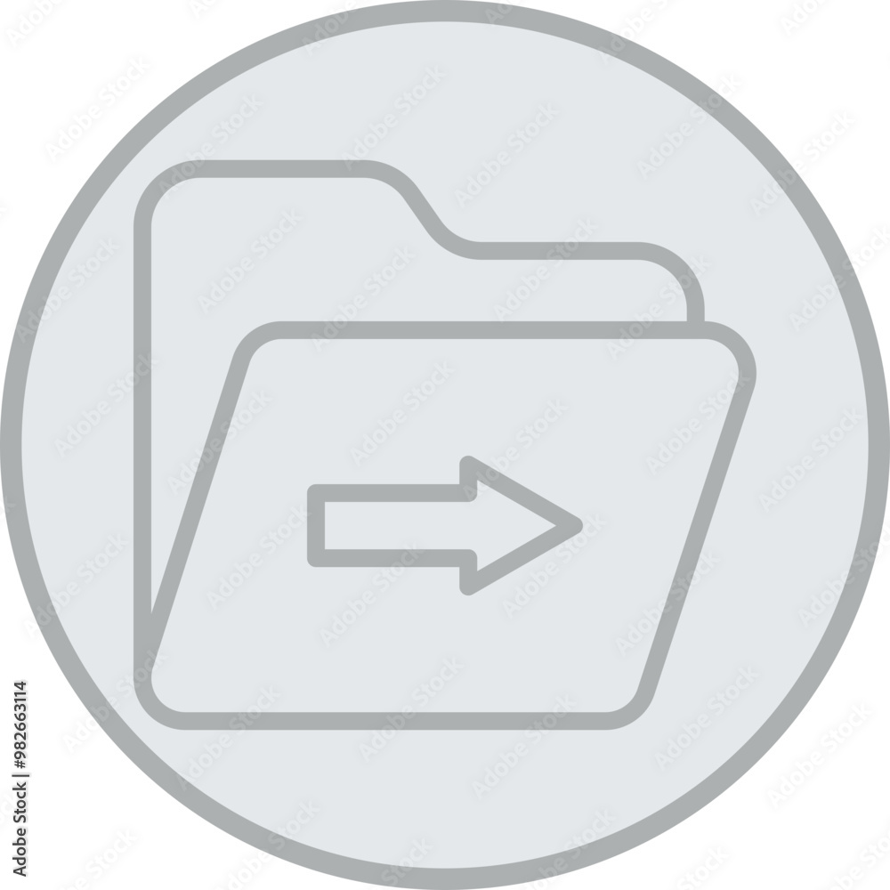 Folder Move Vector Icon Design Folder Move Vector Icon Design