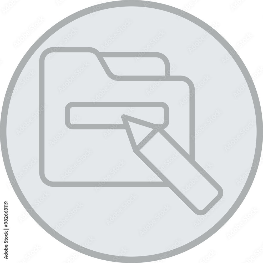 Folder Rename Vector Icon Design Folder Rename Vector Icon Design