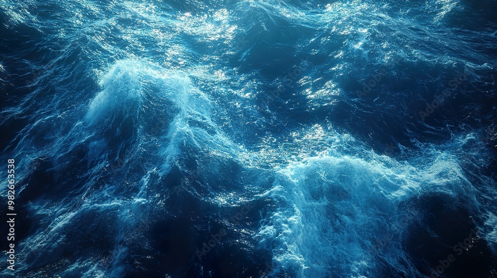 Ocean Waves: A Stunning View of the Deep Blue Ocean Waves: A Stunning View of the Deep Blue