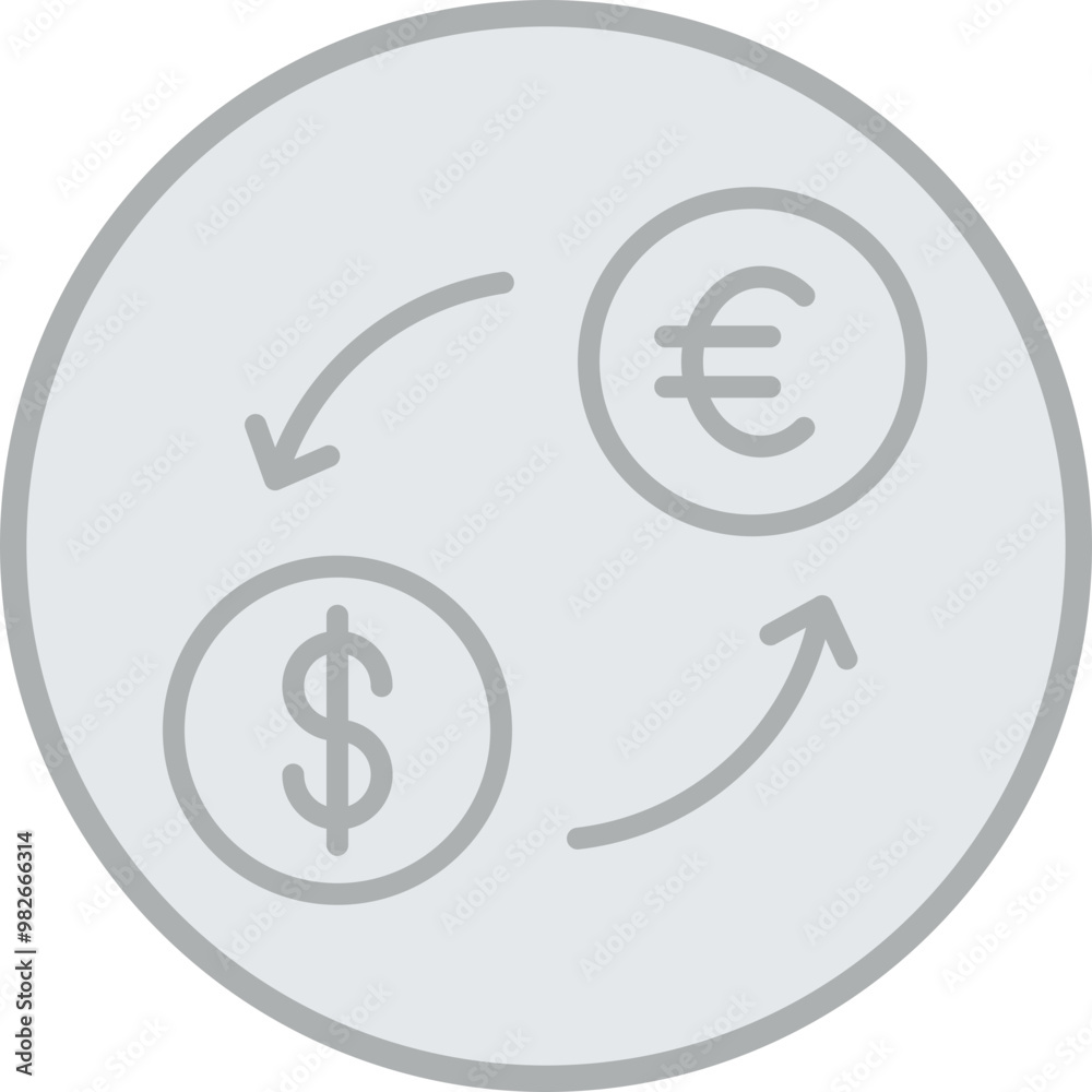 Currency Exchange Icon Design Currency Exchange Icon Design
