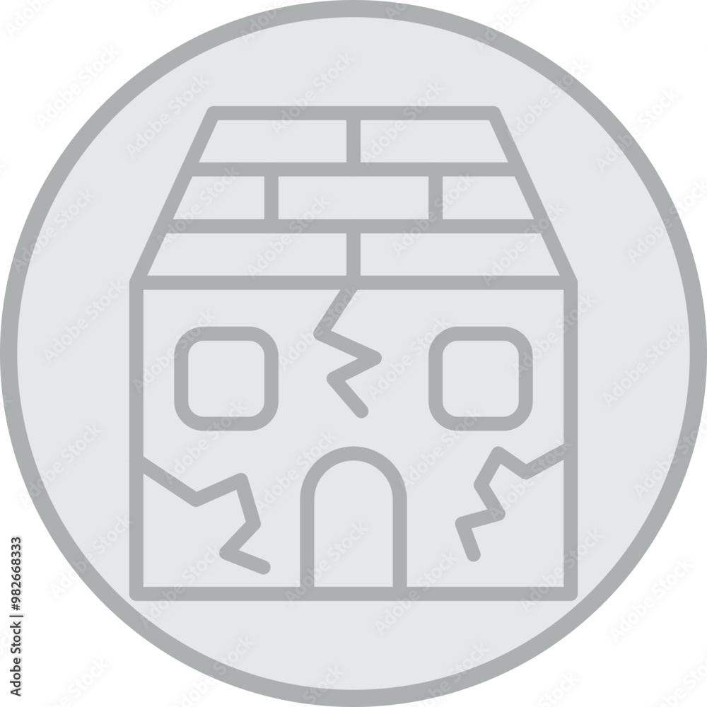 Fototapeta premium Earthquake Icon Design