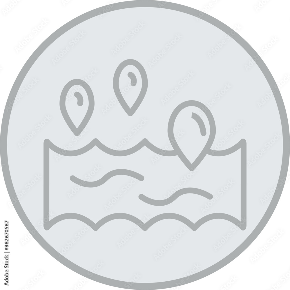 Ocean Vector Icon Design Ocean Vector Icon Design