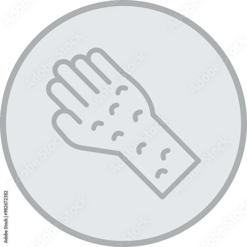 Skin Rash Vector Icon Design
