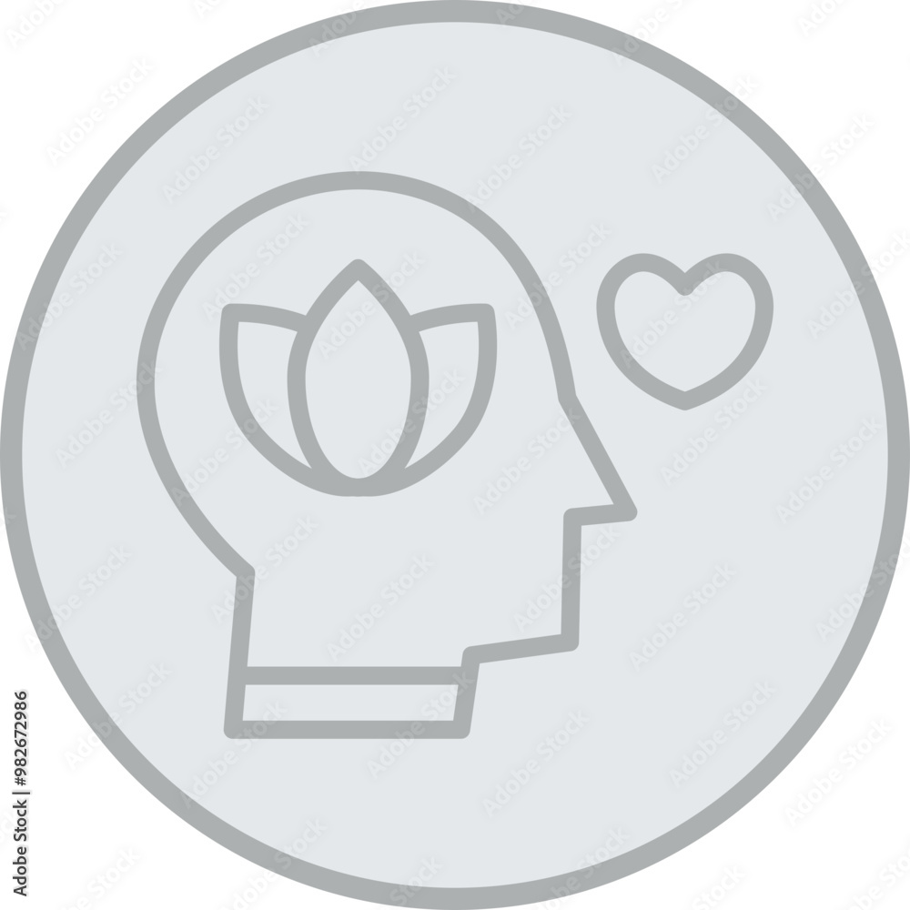 Mindful Vector Icon Design Mindful Vector Icon Design