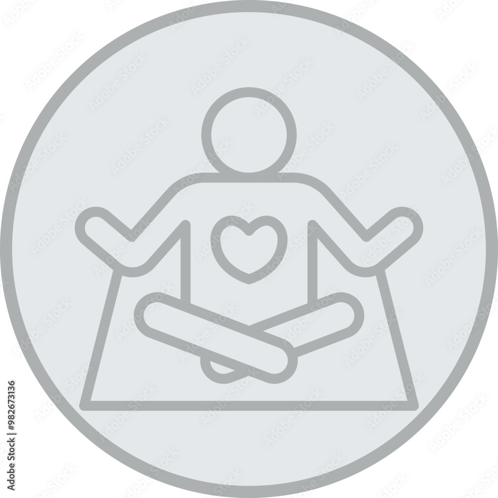 Calming Vector Icon Design Calming Vector Icon Design