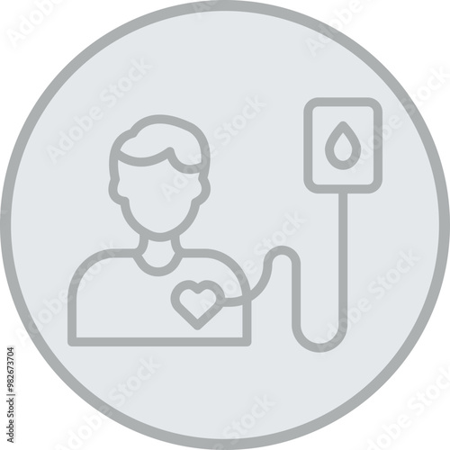 Donor Vector Icon Design