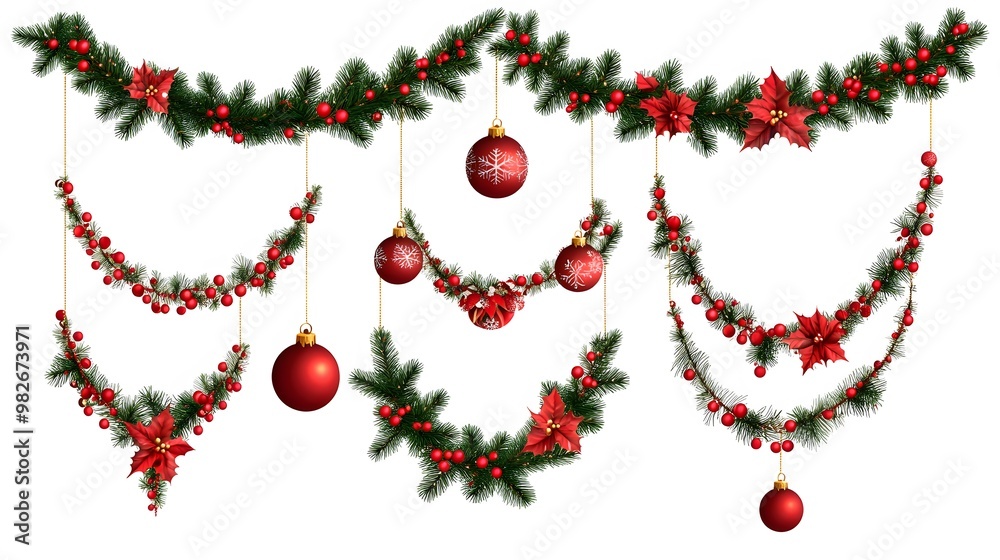 Collection of Christmas Ornaments on White Background, Abstract Image, Texture, Pattern Background, Wallpaper, Cover and Screen of Smartphone, PC, Laptop, 9:16 and 16:9 Format Collection of Christmas Ornaments on White Background, Abstract Image, Texture, Pattern Background, Wallpaper, Cover and Screen of Smartphone, PC, Laptop, 9:16 and 16:9 Format
