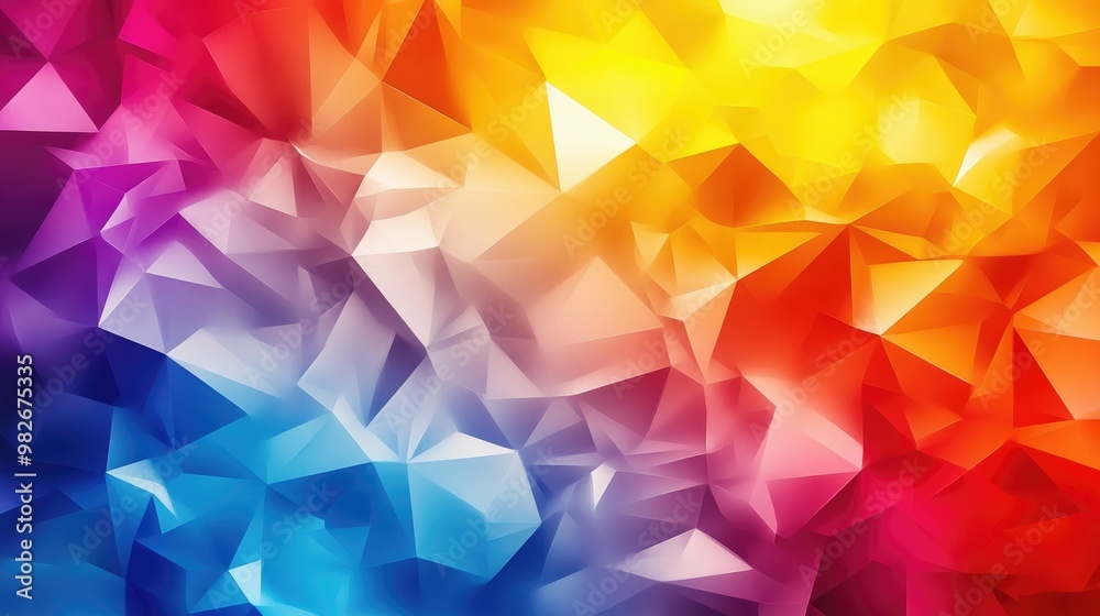 Multicolored abstract geometric polygonal background Multicolored abstract geometric polygonal background