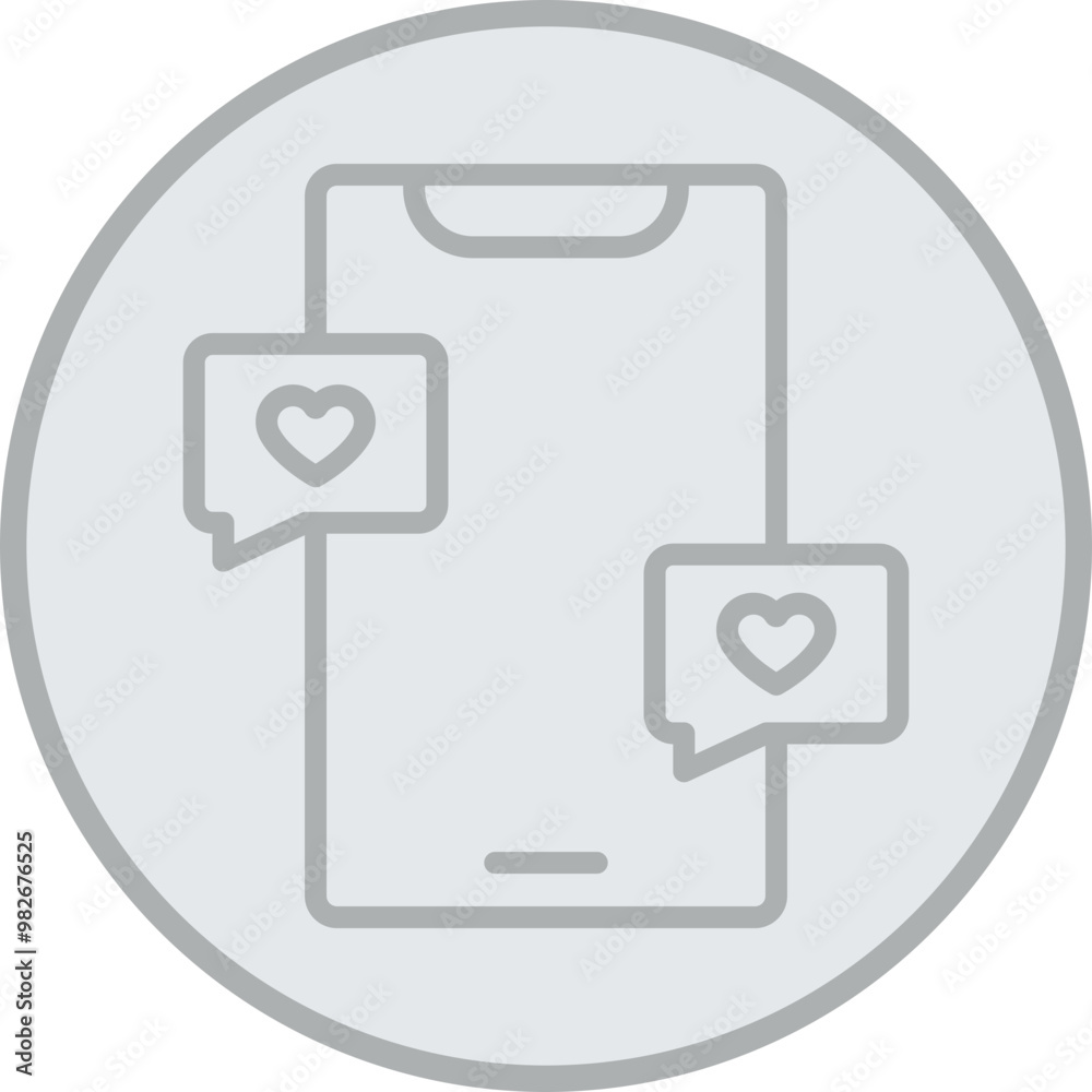 Love Chat Icon Design Love Chat Icon Design