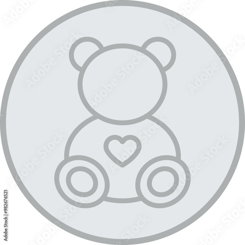 Teddy Bear Icon Design