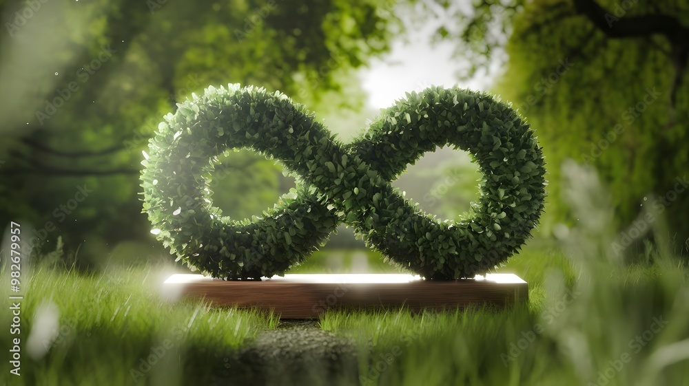 Infinity Symbol Made Of Greenery Infinity Symbol Made Of Greenery