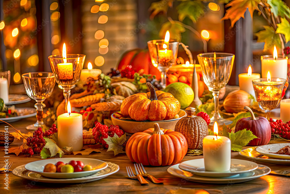 Fototapeta premium christmas table decoration