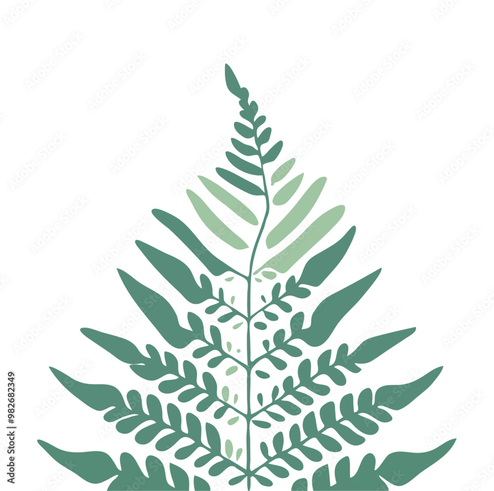 Liść paproci dekoracja 