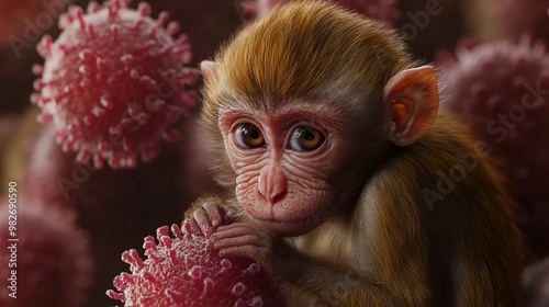 Three-Dimensional Visualization of Monkeypox Virus on Baby Macaque Infectious Disease Insight photo