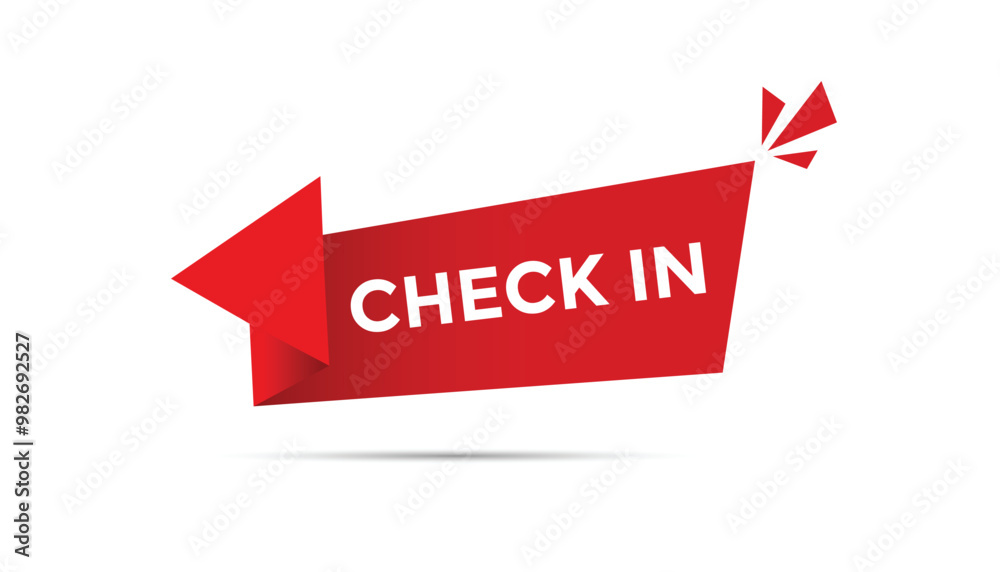Check in button web banner templates. Vector Illustration Check in button web banner templates. Vector Illustration