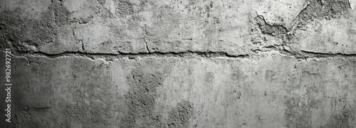 Cracked Concrete Wall Texture - Grunge Background photo