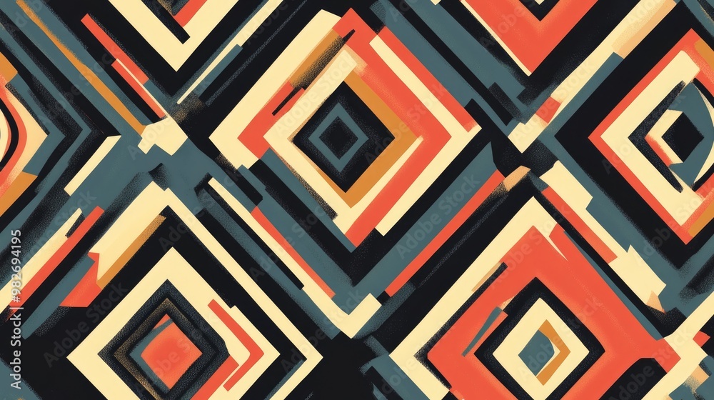 Abstract seamless geometric pattern in a background design Abstract seamless geometric pattern in a background design