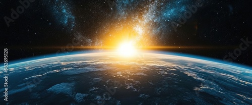 Stunning View of Earth From Space: Sunrise Over Our Planet