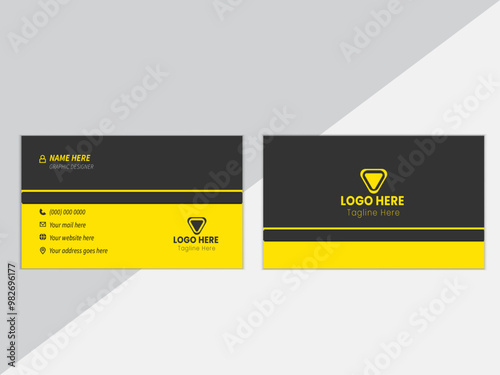 Modern unique professional business card design