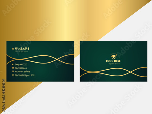 Modern unique professional business card design