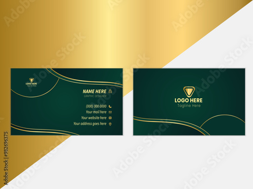 Modern unique professional business card design