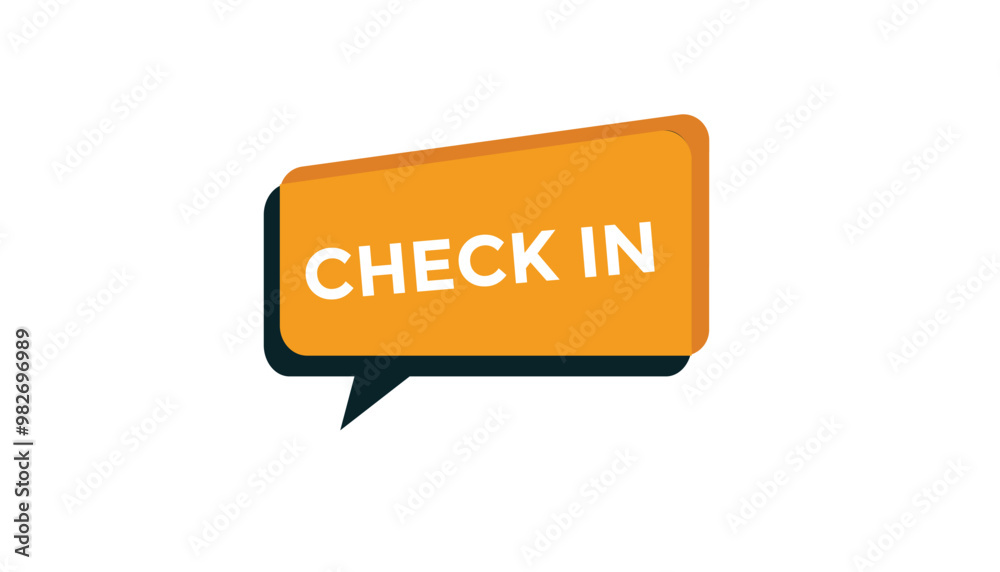 Check in button web banner templates. Vector Illustration Check in button web banner templates. Vector Illustration