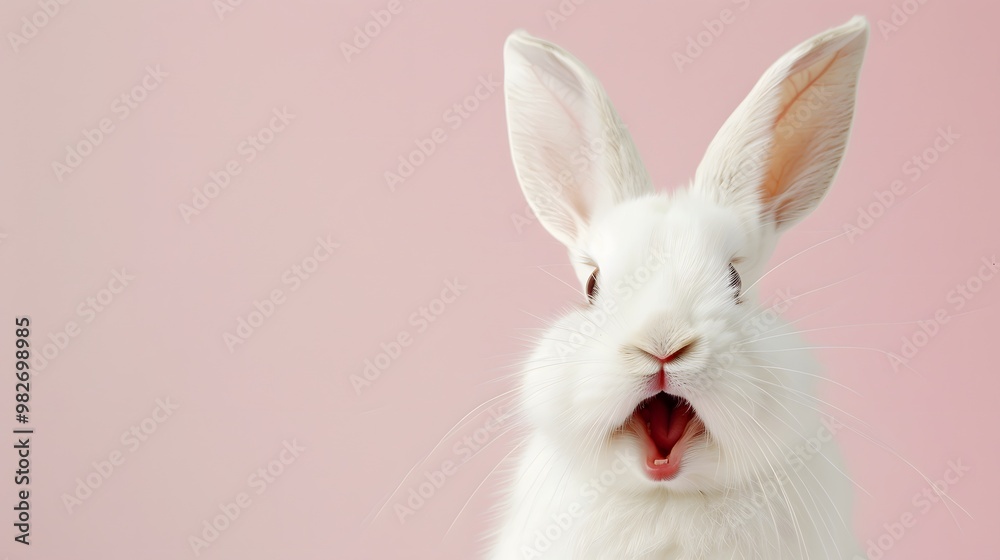 Adorable Bunny Rabbit: Cute and Fluffy Animal Portrait Adorable Bunny Rabbit: Cute and Fluffy Animal Portrait