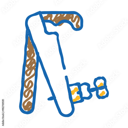 violin tool doodle icon sketch vector. violin tool sign. isolated symbol illustration